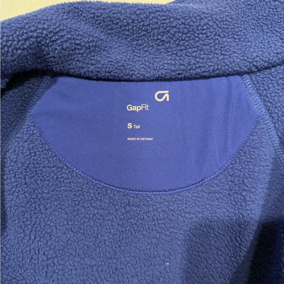 Gap Fit Woman Blue Fleece Jacket.Size Small Tall - Picture 3 of 9